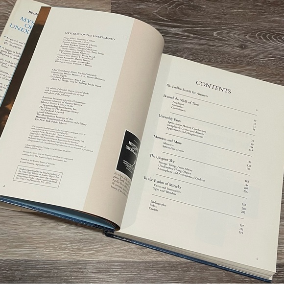 1989 Mysteries Of The Unexplained - Reader’s Digest Hardcover Book - Picture 5 of 9